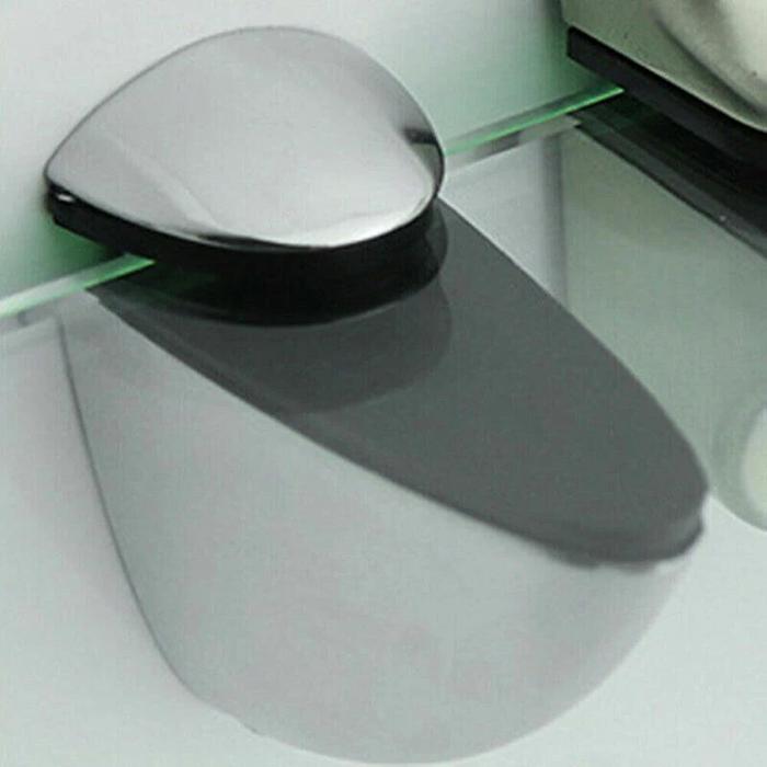 2pcs Jepit Bracket Ambalan Kaca  /  Penjepit Rak Dapat Disesuaikan / Klip Pemasangan Sekat