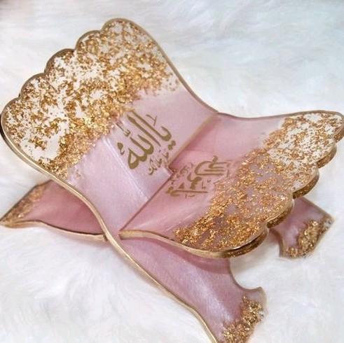 Rehal Alquran Resin aesthetic mewah elegant Muslim