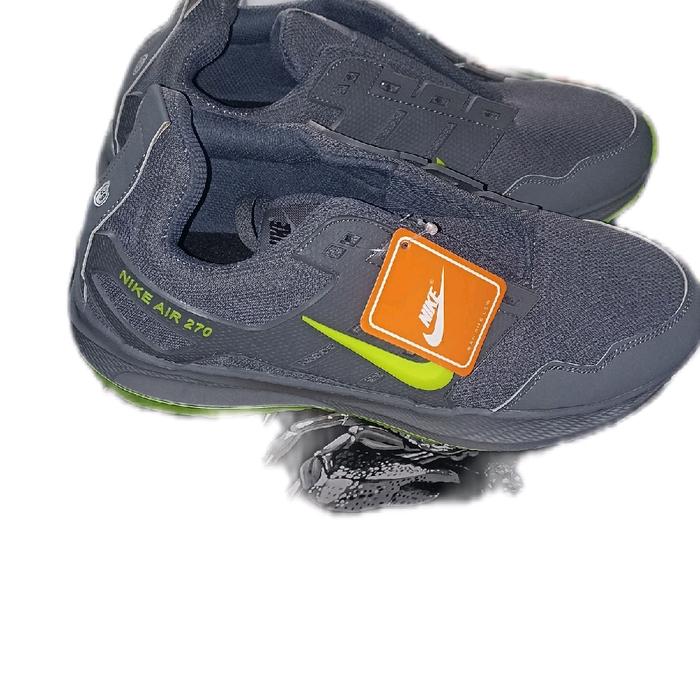 Nike Sepatu Hand Made Cibaduyut Air Max 270 Grey Volt Original Quality