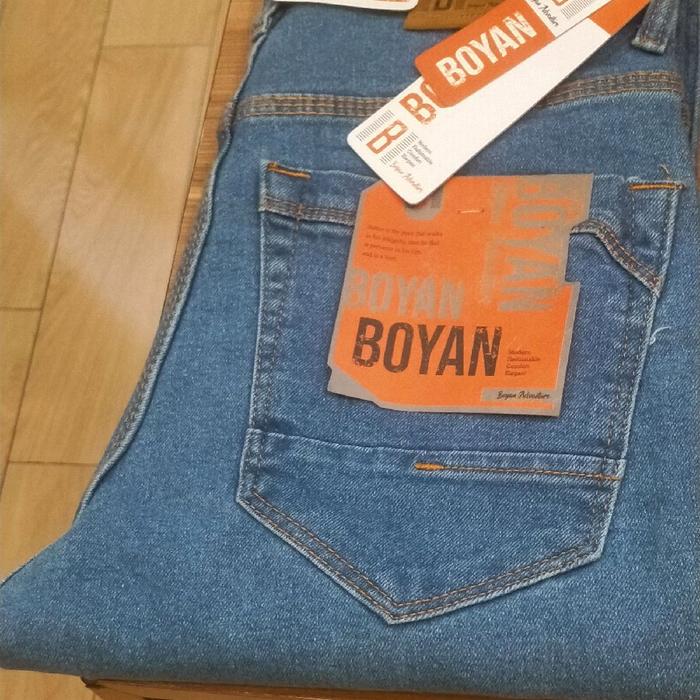 celana jeans Boyan panjang slim/reguler