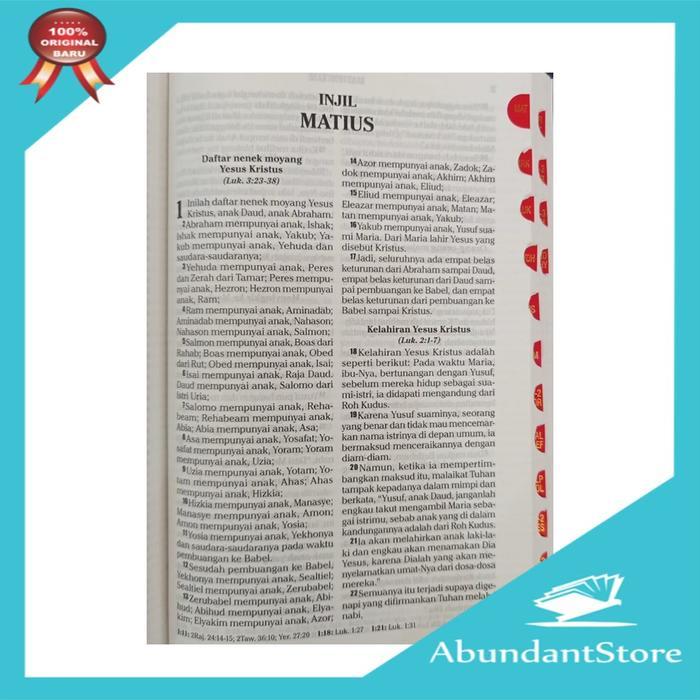 Alkitab Ukuran Besar Lansia Manula Sampul Biasa - Tb2 062 Sl Berkualitas