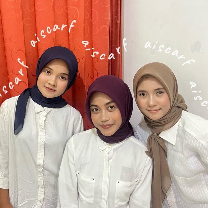 hijab paris jadul premium (warna ash brown)