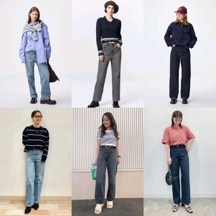 CELANA JEANS STRAIGHT GU BY UNIQ