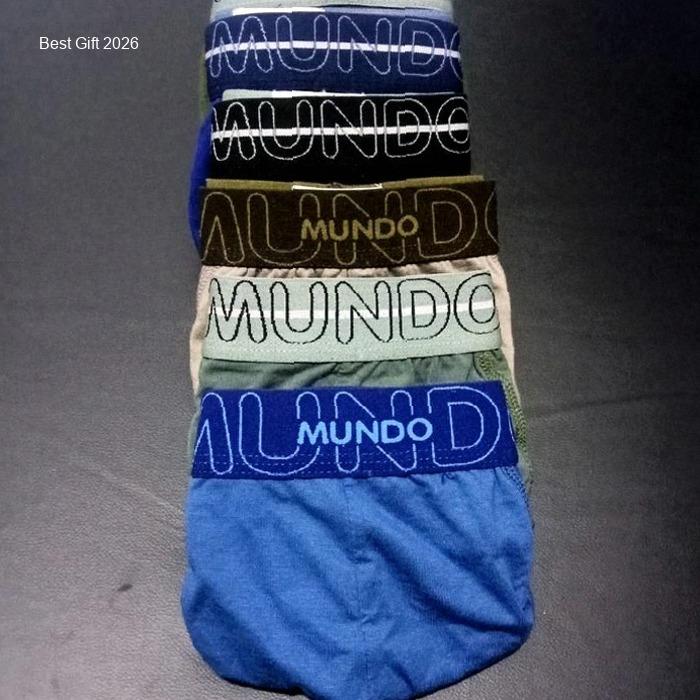 3 PCS celana dalam MUNDO ORIGINAL stok pabrik/celana dalam pria remaja dan dewasa Cowok Nyaman Katun