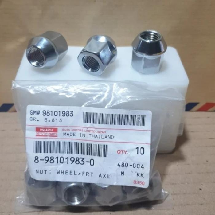 MUR NUT BAUT RODA ISUZU TRAGA DMAX MUX GENUINE PART 1 PCS CA