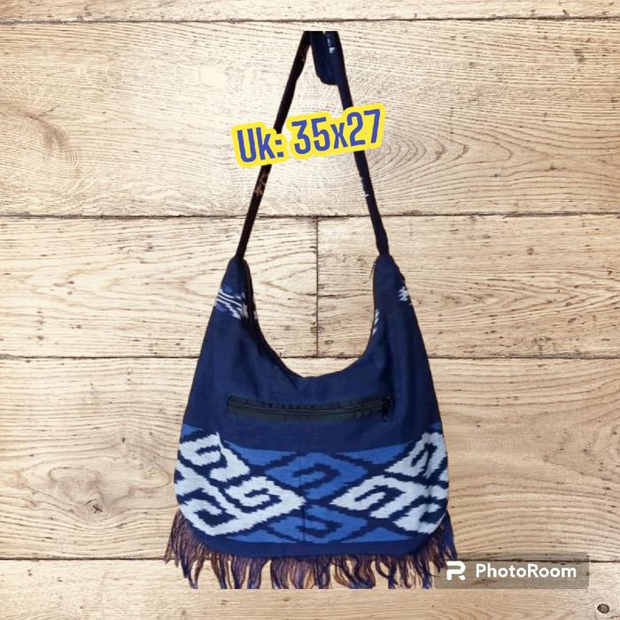 Tas Selempang Tenun Tradisional Pria Wanita - Model Toraja, Lombok, Jepara, Kalimantan, NTT - Slingb