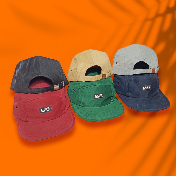 Topi distro original  Topi 5 panel  NUFA distro original PREMIUM pria nyunisek wanita murah terlaris