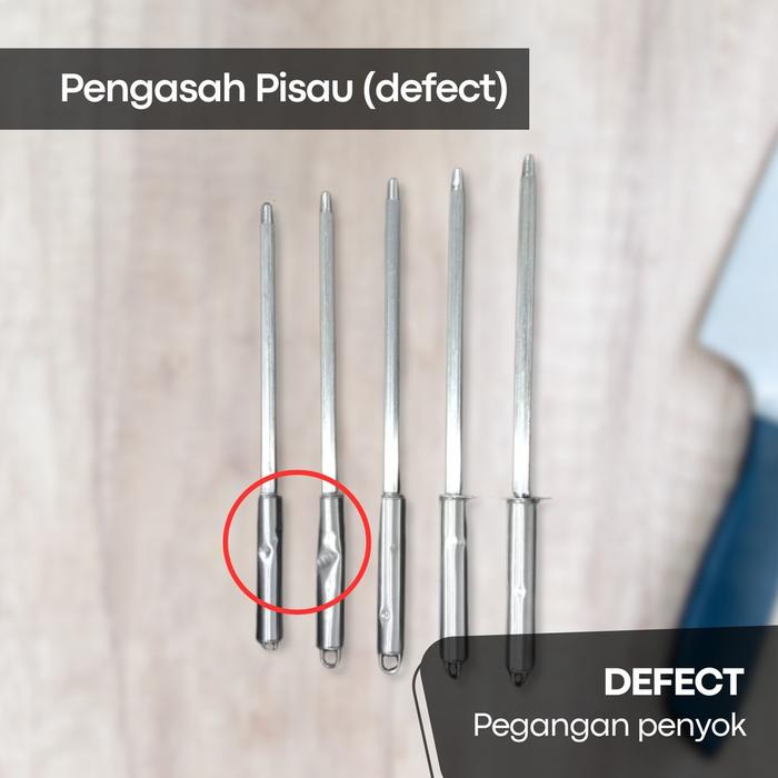 DEFECT Stik Asahan Pisau Steel Knife Honing Pengasah Pisau Stainless