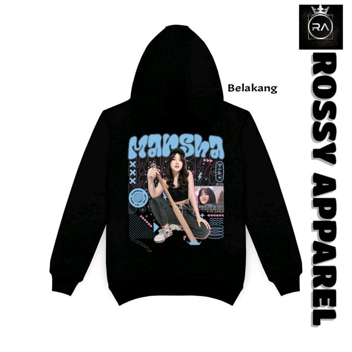 Jaket Hoodie JKT48 Marsha Grafity New Jaket Wanita Distro Free PC/Goodibag