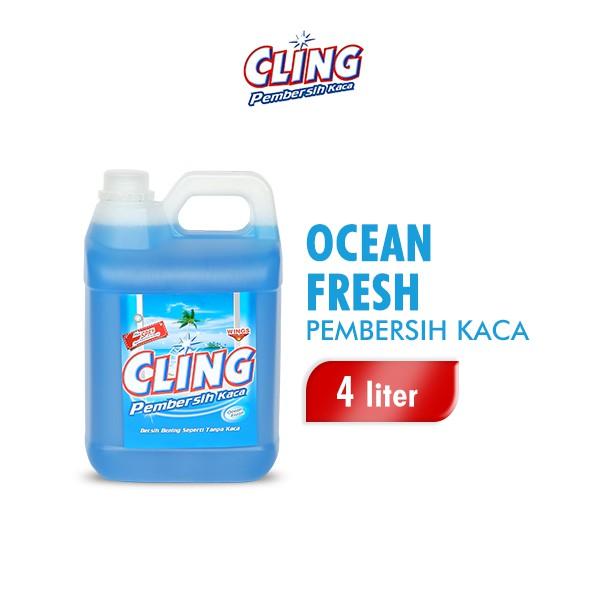 Cling Biru Pembersih Kaca Jerigen 4 Liter