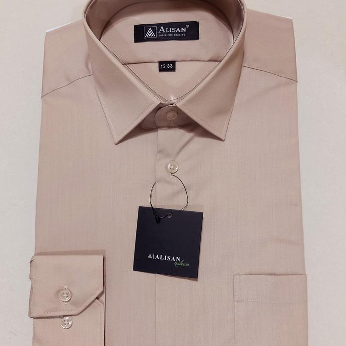 Kemeja Slim fit pria Alisan Original  Lengan Panjang C2 Polos