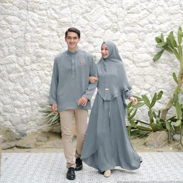 Couple najwa- couple lebaran free hijab - couple lebaran toyobo