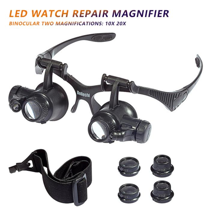 Magnifier Glasses 10X 20X Magnifying Glasses Jeweler Loupe for