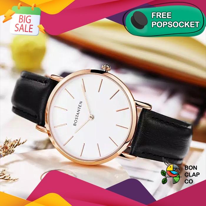 Jam Tangan Pria Wanita Couple Casio Kulit Original - Bostanten