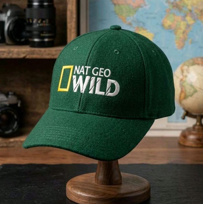 NAT GEO WILD Topi Baseball Bordir National Geographic untuk Outdoor