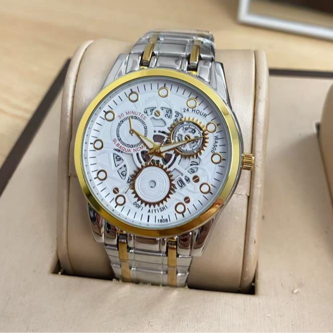 Jam Tangan Pria Dewasa Baru Vintage Watch Branded Casual Automatic Analog Tipis Tahan Air Kualitas P