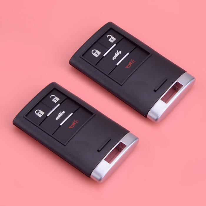 2Pcs 4 Buttons Remote Key Fob Shell Case M3N5WY7777A Fit For