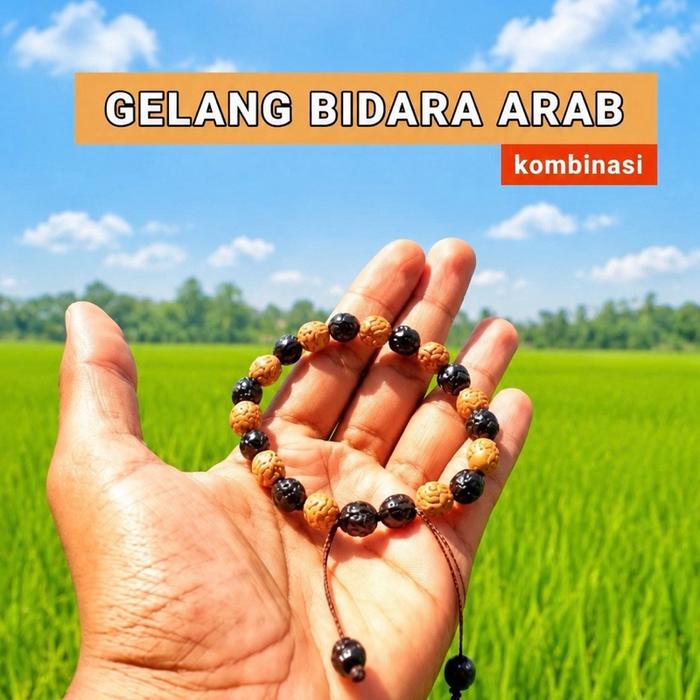 Gelang Bidara Arab Kombinasi Terbuat Asli Dari Pohon Sidr / Pohon Bidara