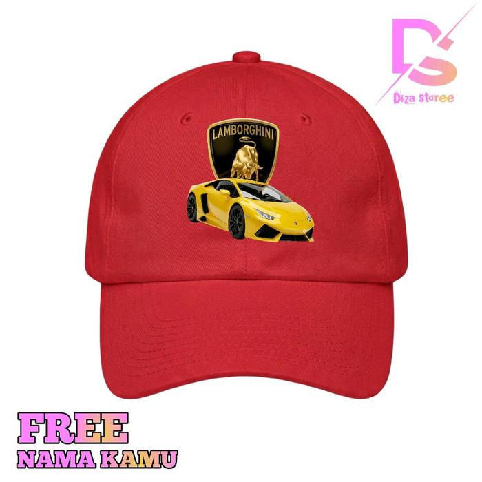 Topi baseball anak topi anak motif mobil lamborghini