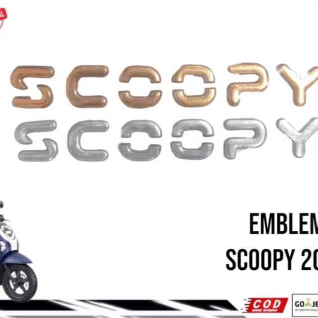 ￼EMBLEM  stiker body honda scoopy baru 2025 original
