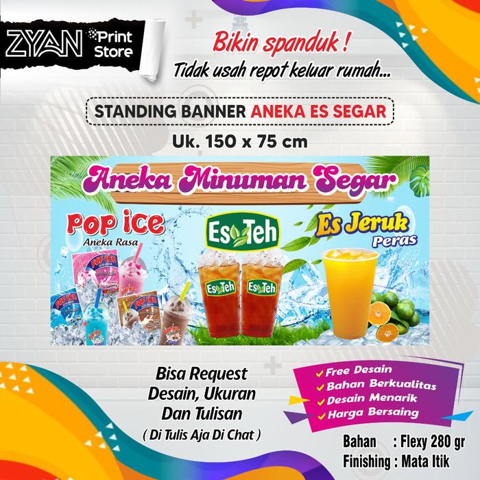 Safitiri Jdm Project - Spanduk Banner Aneka Minuman Segar Es
