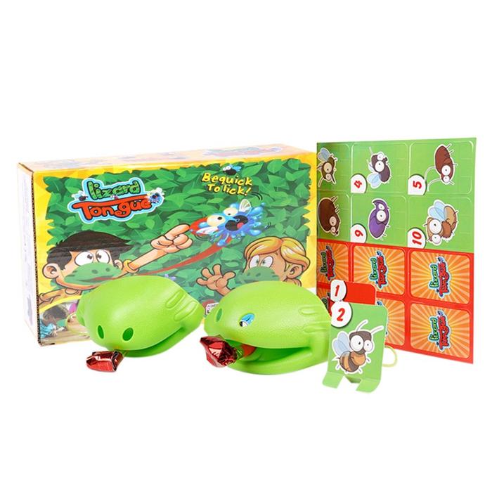 Top!-Chameleon Mask Swing Tongue Lick Card Children's Board