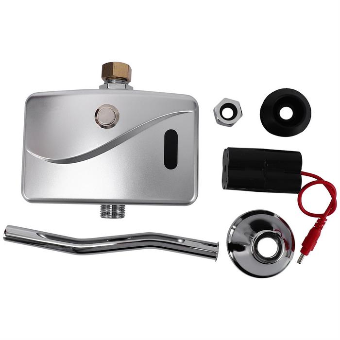 Automatic Electric Urinal Flush Valve Sensor&Manual 2 Function Exposed Wall Mount DC6V Urine Flushin