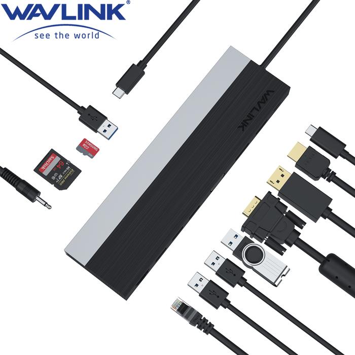 Wavlink USB C 12-in-1 Hub/ Docking StationTriple Display Type-C