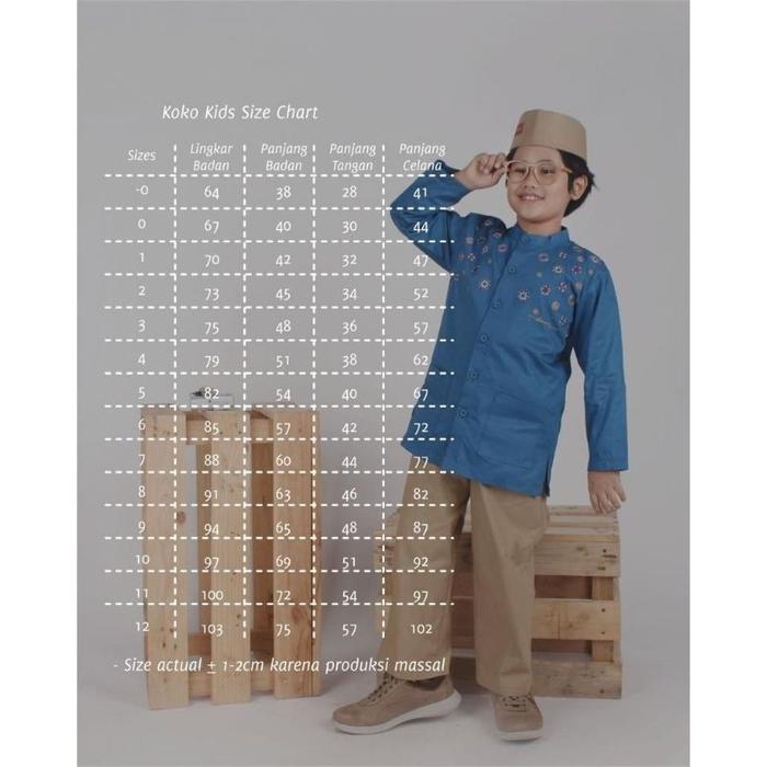 Dannis Koko Anak Lengan Panjang Satu Set Tap 0904 Ukuran 10 Busana Muslim Anak Laki-Laki