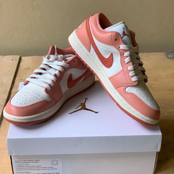 sepatu NIKE AIR JORDAN 1 LOW| sepatu AIR JORDAN 1 LOW PINK 100% original