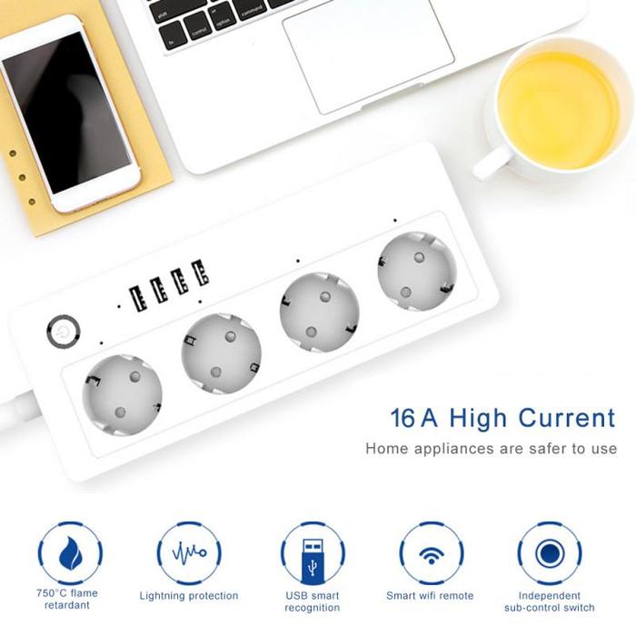 Smart Home Power Strip WIFI Electrical Socket Wireless Power Strip