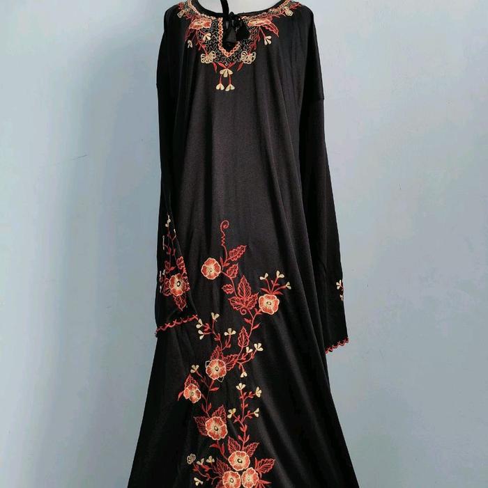 ABAYA BLUS TRIKO SIZE L DEWASA - mukena abaya sholat terbaru by Jihan