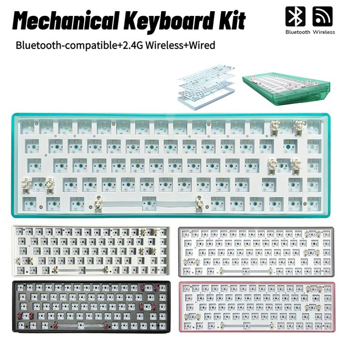 CIY 68 Keys Wireless Bluetooth Keyboard Axis Tester Hot Swappable