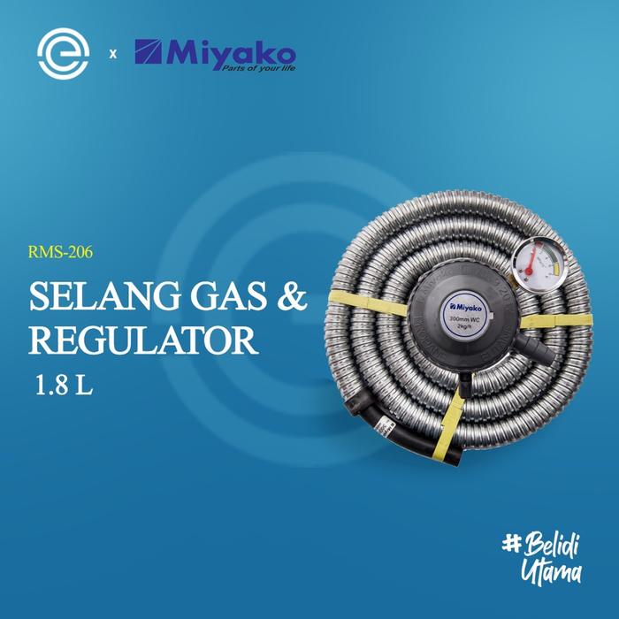 MIYAKO Selang Gas Regulator With Safety RMS-206