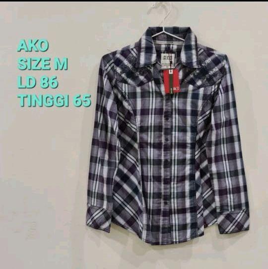 640. (New) AKO Kemeja Wanita Authentic Atasan Blouse Wanita