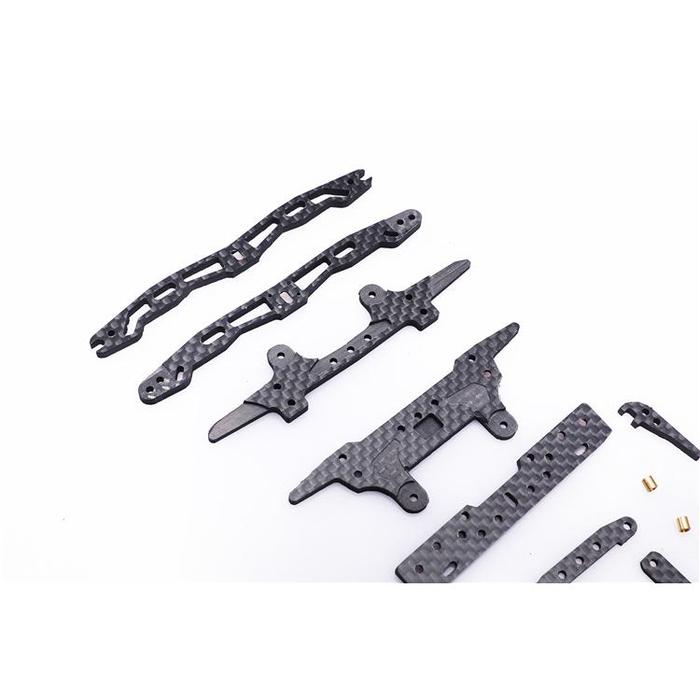 1Set MS/MSL Dalam Suspensi Chassis Serat Karbon Pelat Set Upgrade