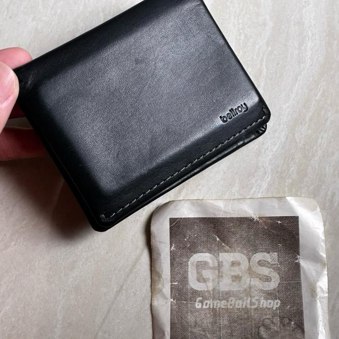 Preloved Bellroy Slim Sleeve Black Authentic Original Dompet Pria Kulit