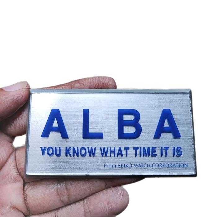 Akrilik Standing Iklan Jam Tangan Alba