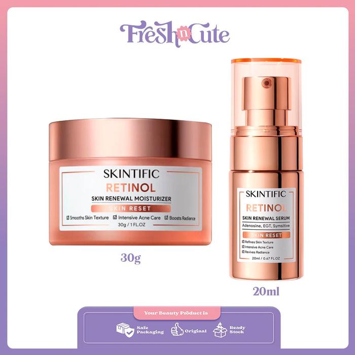 SKINTIFIC - Retinol Skin Renewal Moisturizer & Serum Skin Reset