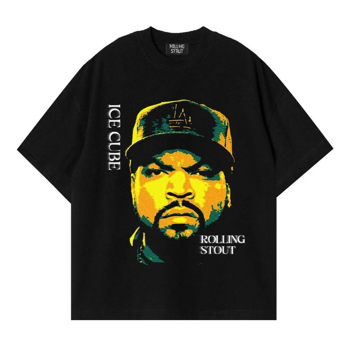T-shirt Rollingstout - Ice Cube Allstars Rockin Black Tees