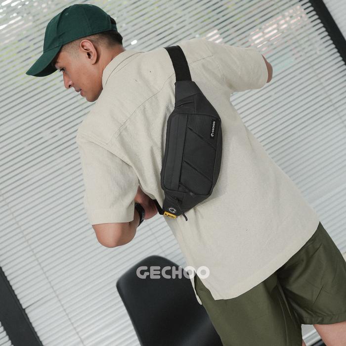 GECHOO - Tas Waistbag Fabio Bum Bag Belt Tas Pinggang Pria Trendy Bahan Bimo Tas HP Tas Dompet