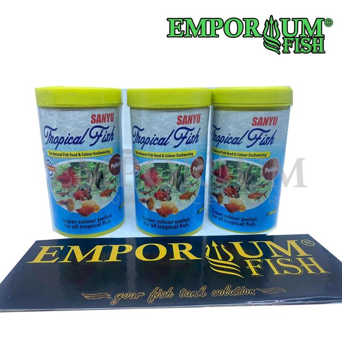 Makanan ikan SANYU tropical fish - pakan pelet ikan tropical color