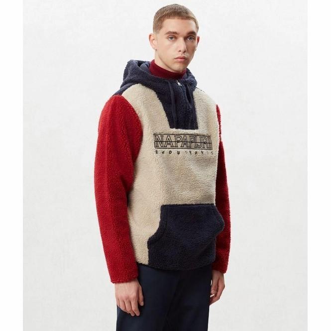 Hoodie Napapijri Teide 2 Sherpa Fleece Hoodie Original