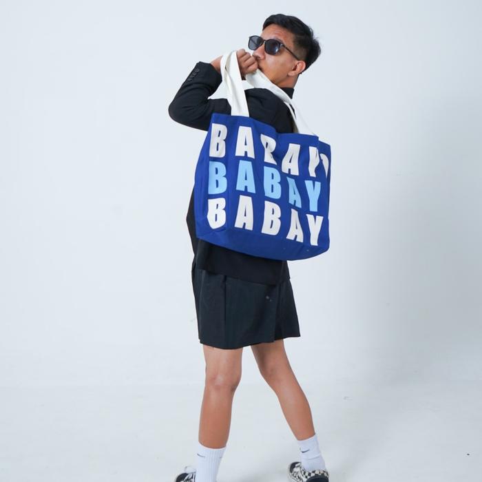 Babayo's Blue Tote Bag (Blue)