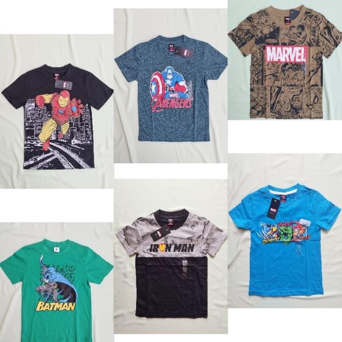 Nevada Marvel baju anak laki laki kaos Nevada Kids baju nevada junior kaos anak nevada marvel 3-12 T