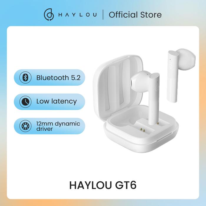 HAYLOU GT6 TWS Wireless Headphone Bluetooth 5.2 Low Latency 12mm
