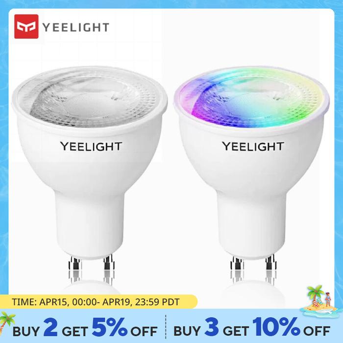 Yeelight Smart LED Light Bulb GU10 AC 200-240V 4.8W 2700K