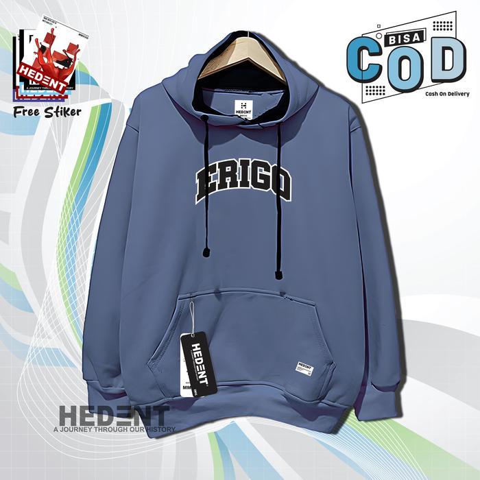 Sweater Hoodie ERIGO Keren Unisex Jaket Hoodie Logo Simple Authentic Hodie Pria Wanita Jacket Hodiee
