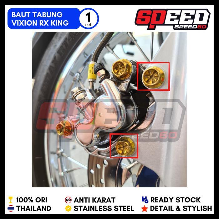 Discount Baut Breket Kaliper Rx King Nouvo Tabung Std Probolt Gold Blue Silver