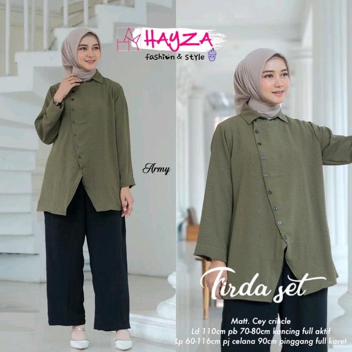 Firda set by Hayza //setelan baju wanita//best seller//remaja dan dewasa//katun adem// Muslim Celana